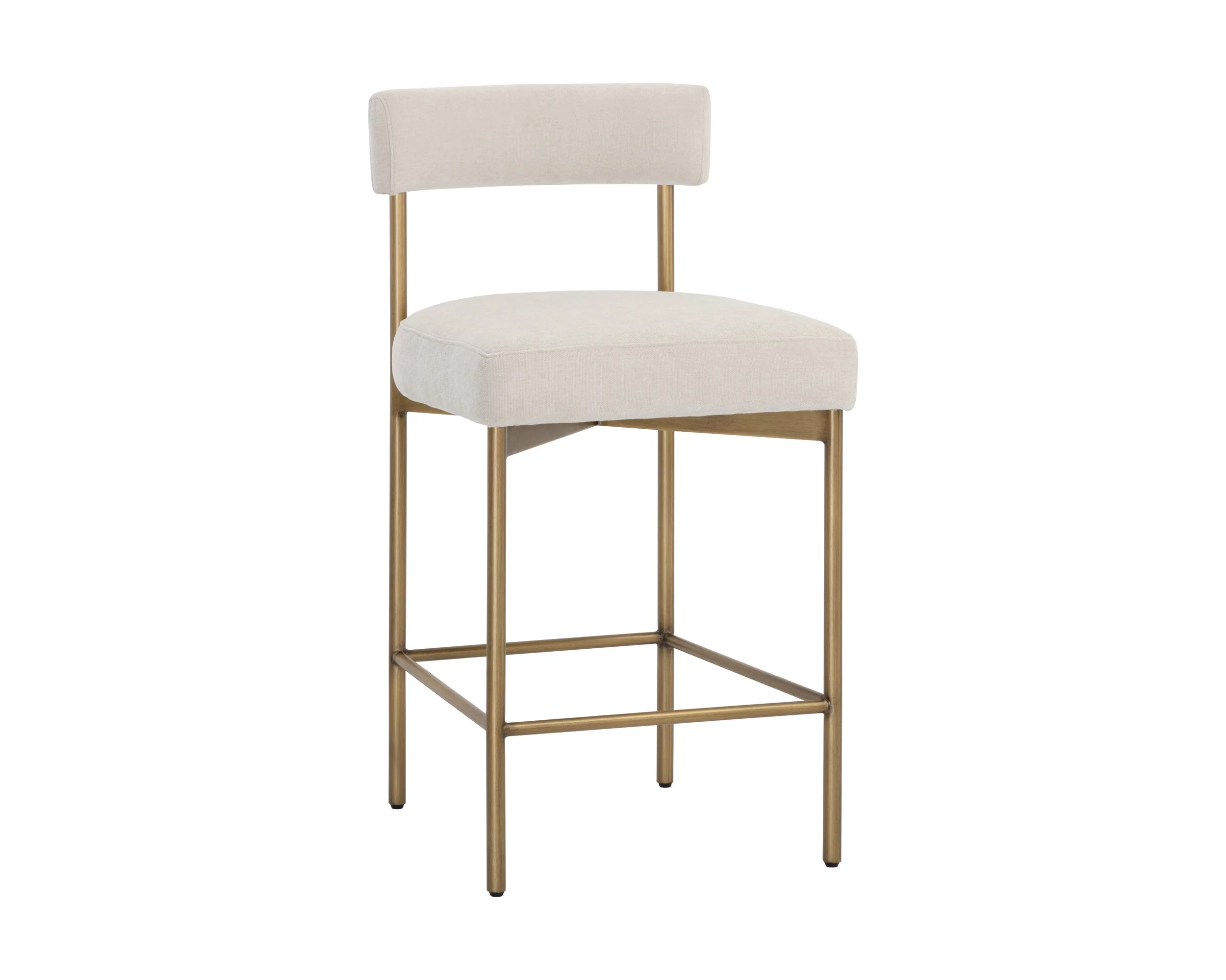 Seneca Counter Stool – Antique Brass – Danny Ivory