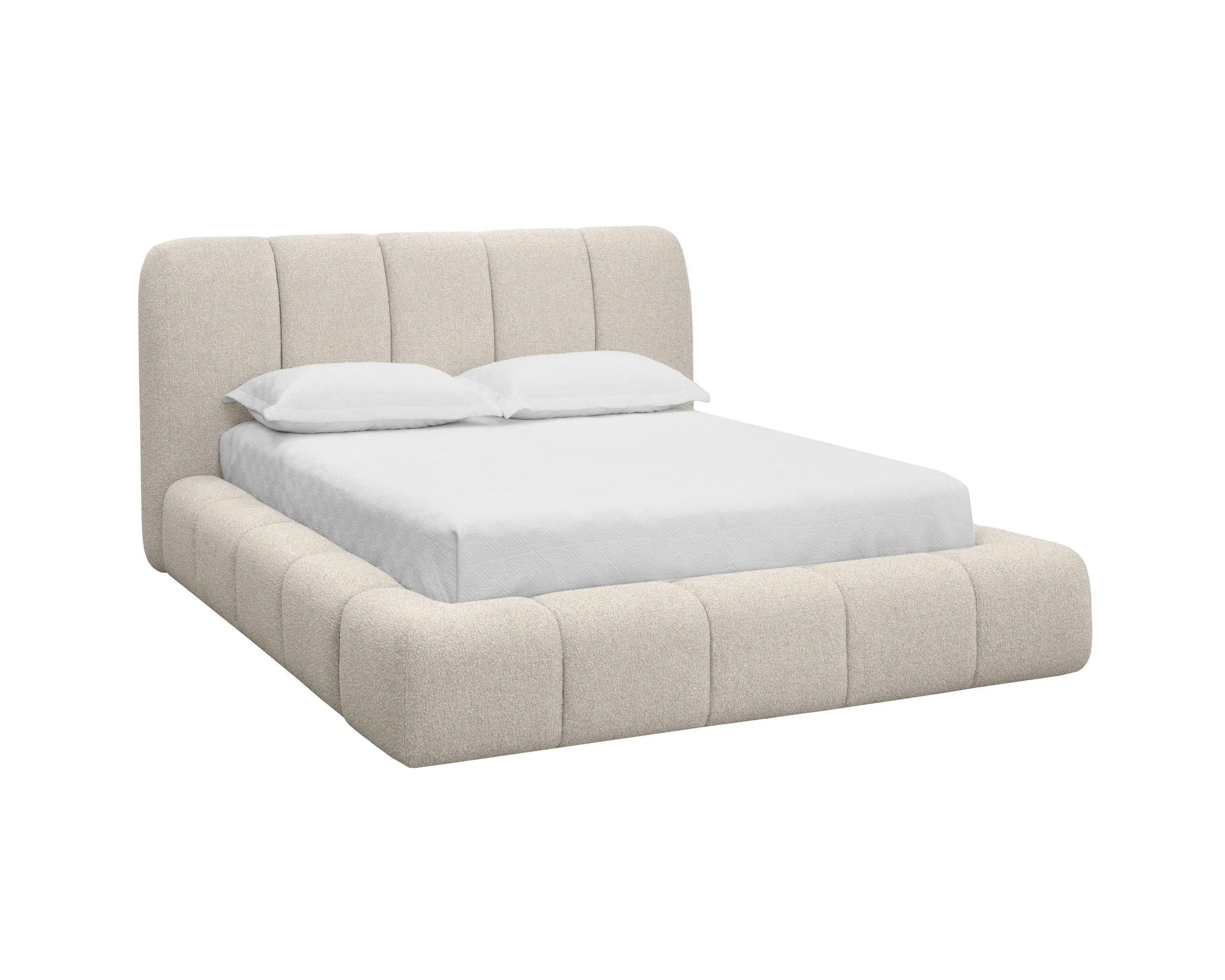 Olena Bed - Queen - Santa Cruz Oatmeal - Image 2
