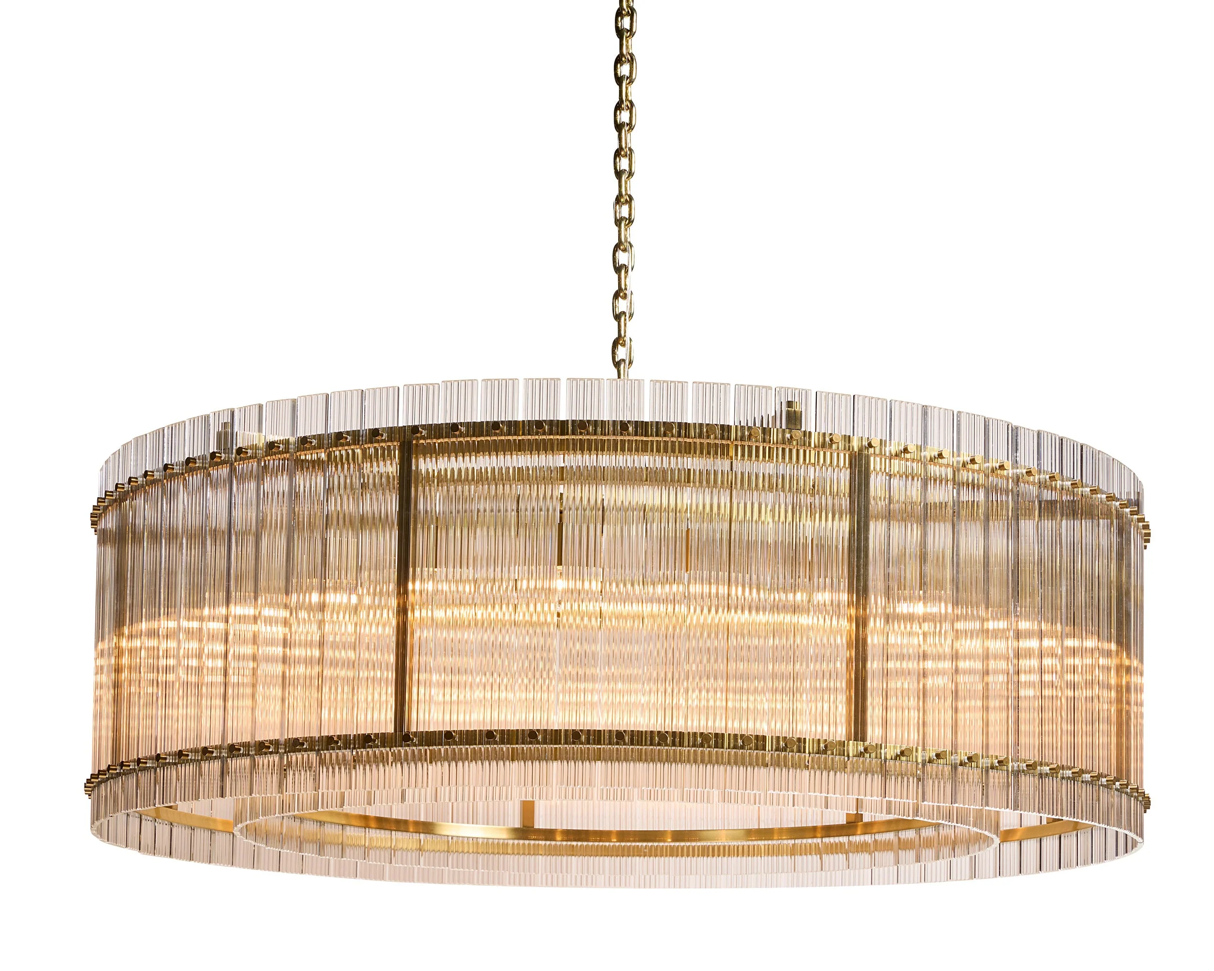 Kore Chandelier - Large - Brass - Clear - Image 1