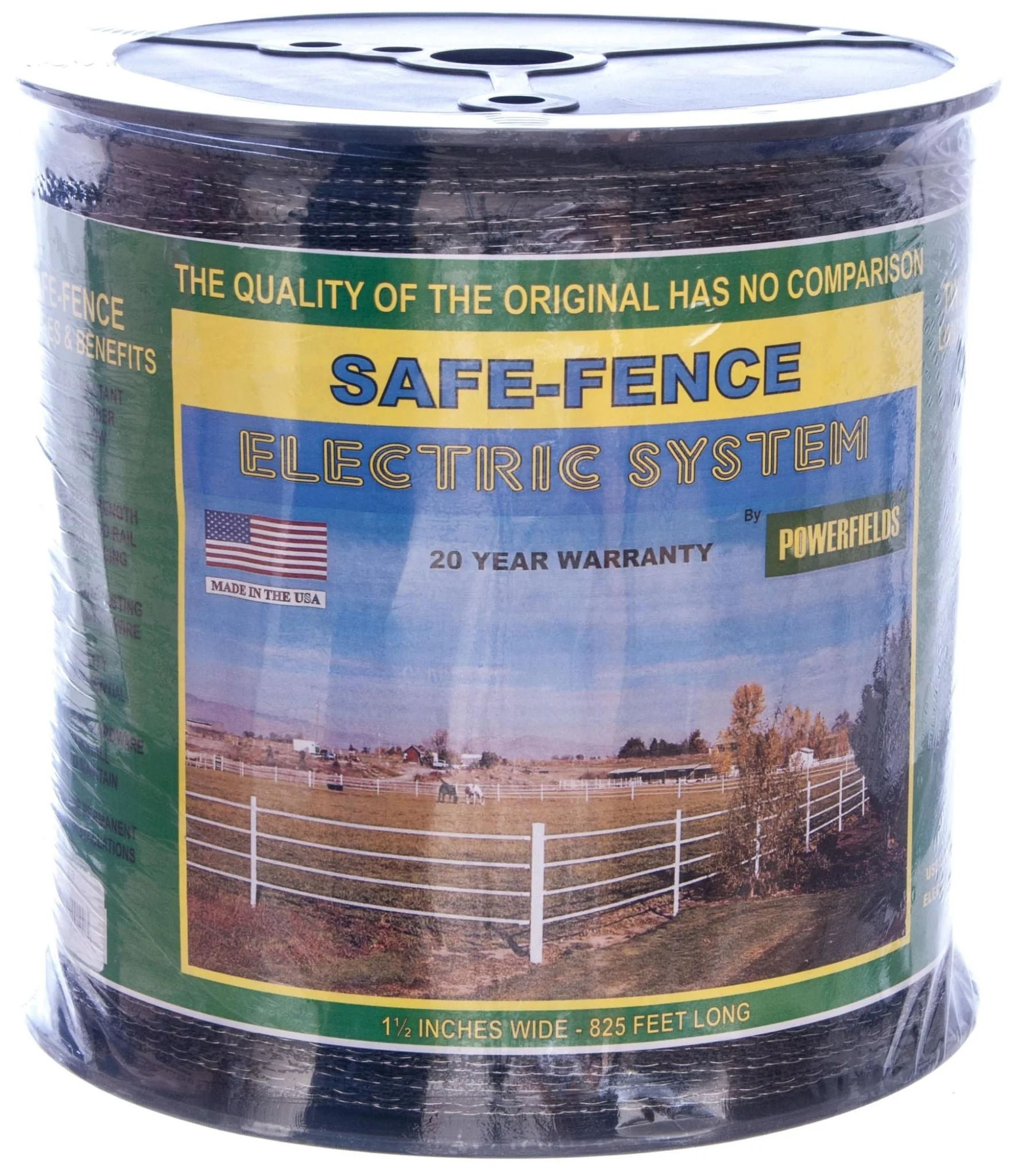 Farm Guardian 1.5" Poly Tape, 825 ft - Image 1