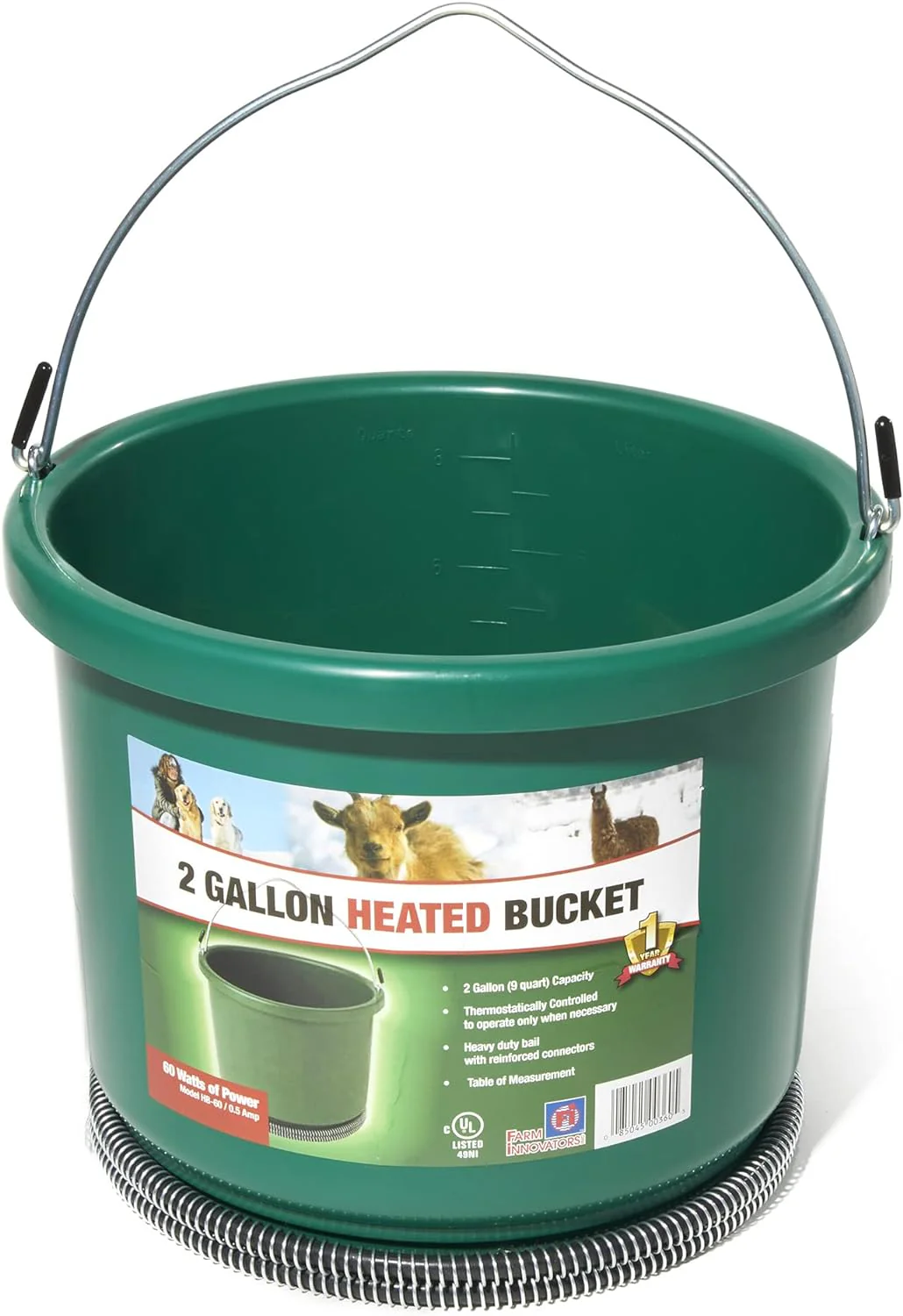 Farm Innovators Heated 2-Gallon Bucket - Image 1