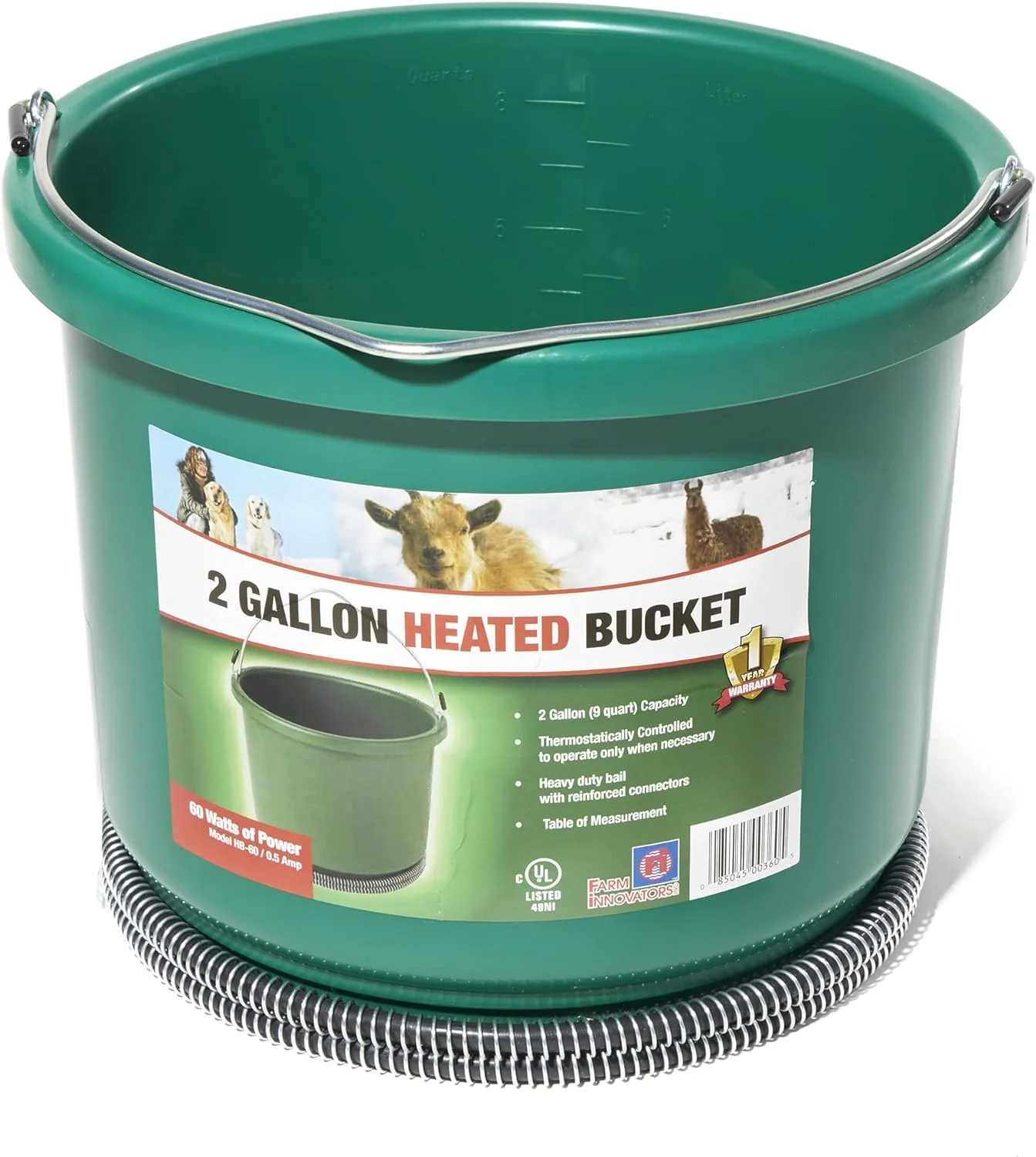 Farm Innovators Heated 2-Gallon Bucket - Image 2