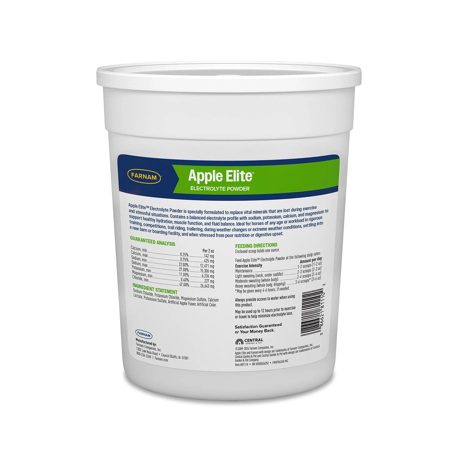 Farnam Apple Elite Electrolyte Powder, 40 Day Supply, 5 lbs - Image 3