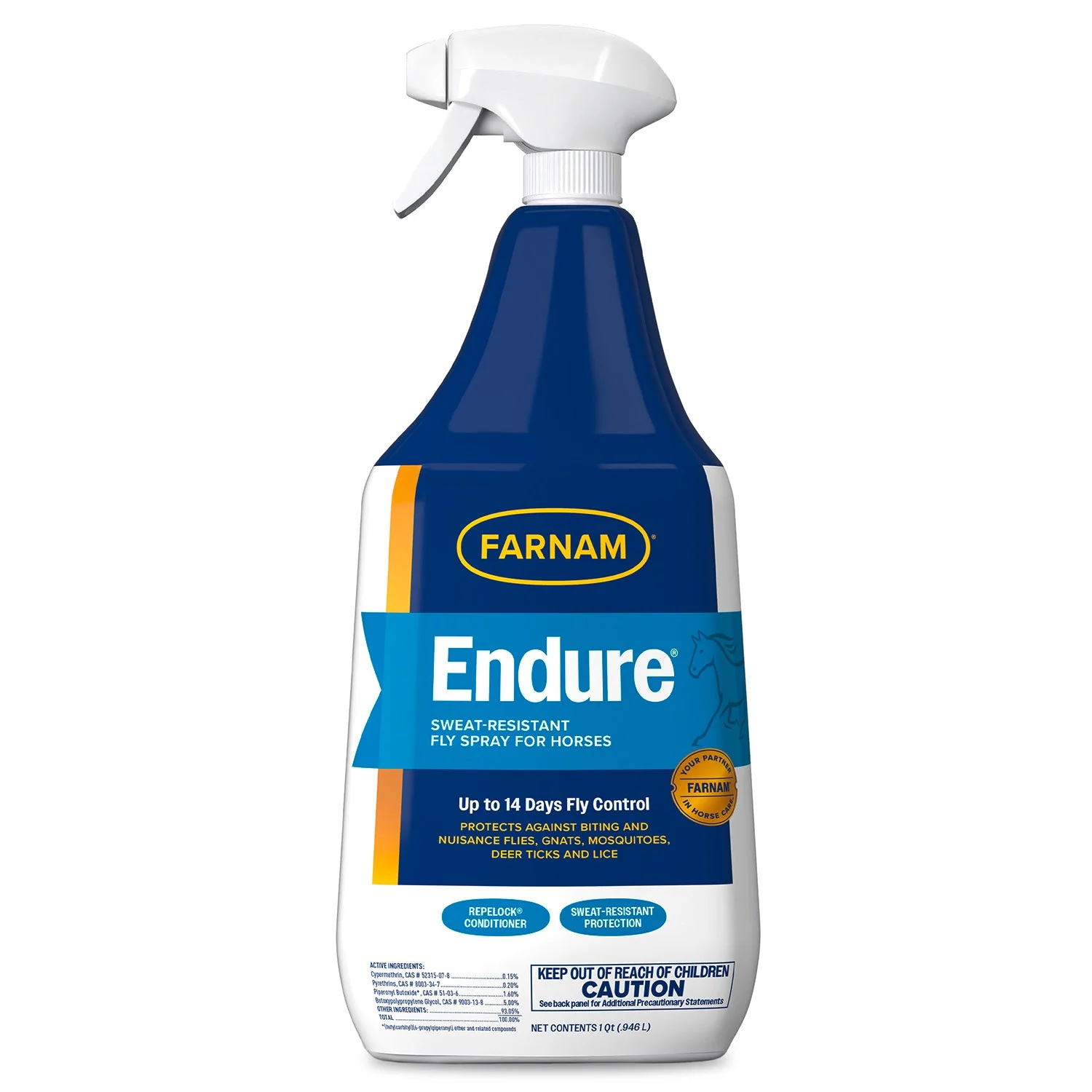 Farnam Endure Sweat-Resistant Fly Control Spray for Horses - Image 1