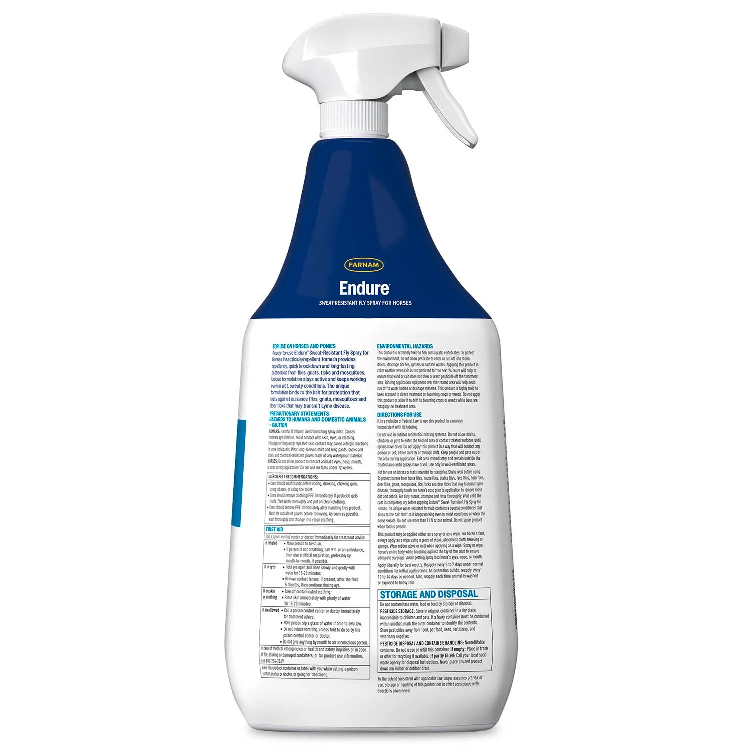 Farnam Endure Sweat-Resistant Fly Control Spray for Horses - Image 2