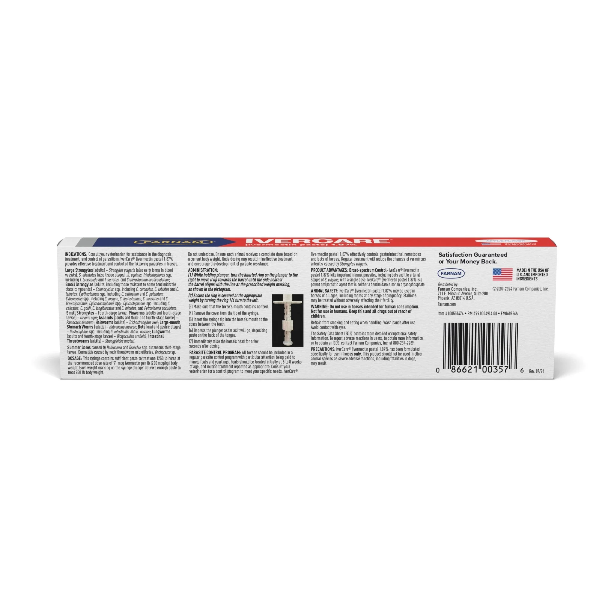 Farnam IverCare (Ivermectin Paste), 1.87%, 0.21 oz - Image 2