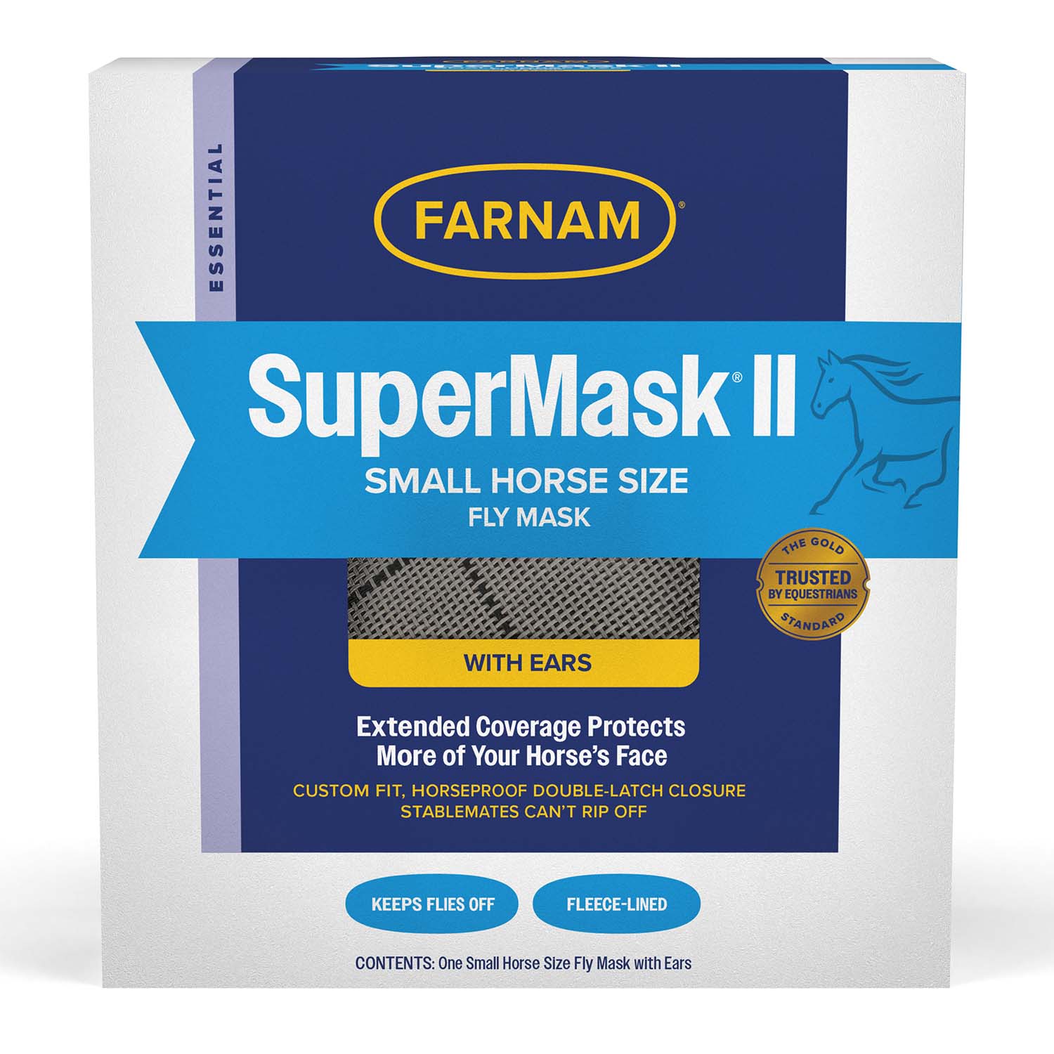 Farnam SuperMask II Classic Horse Fly Mask with Ears - Image 1