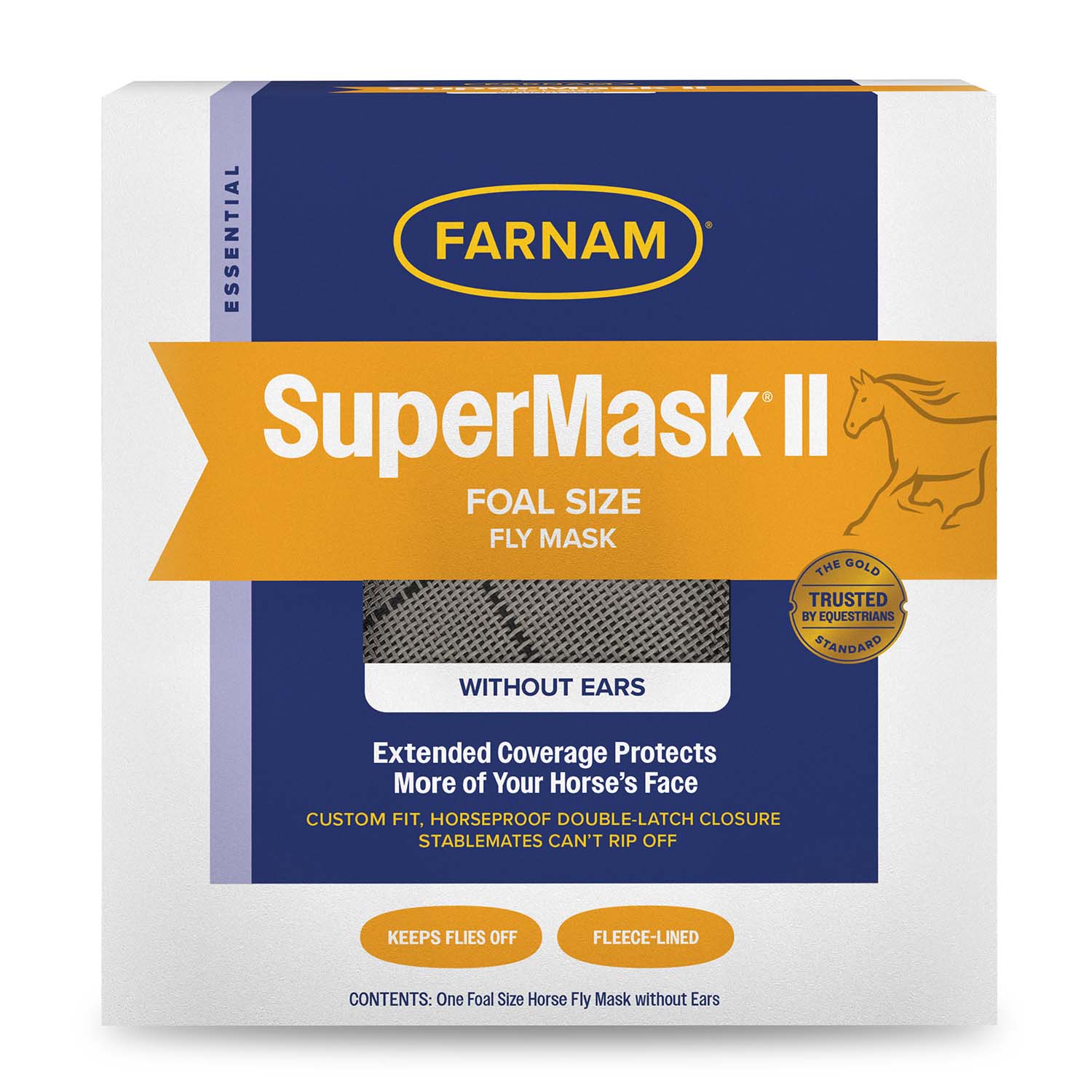 Farnam SuperMask II Horse Fly Mask without Ears - Image 1