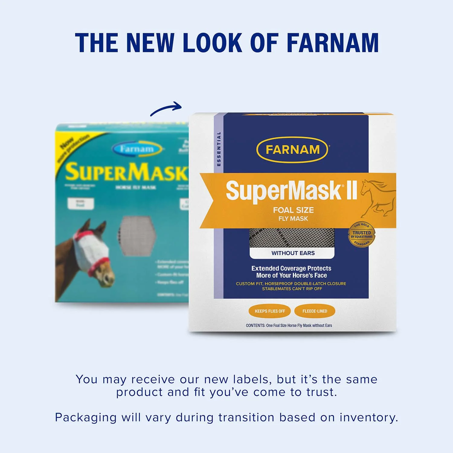 Farnam SuperMask II Horse Fly Mask without Ears - Image 3