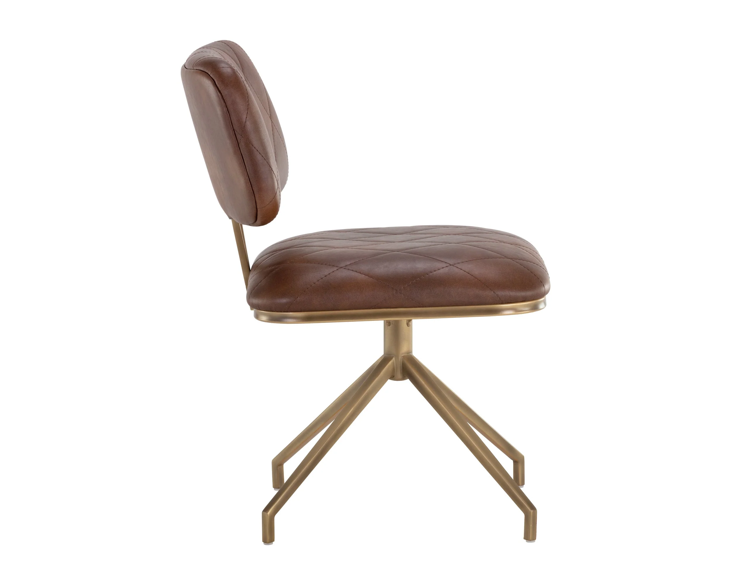 Virtu Swivel Dining Chair - Bravo Cognac - Image 2