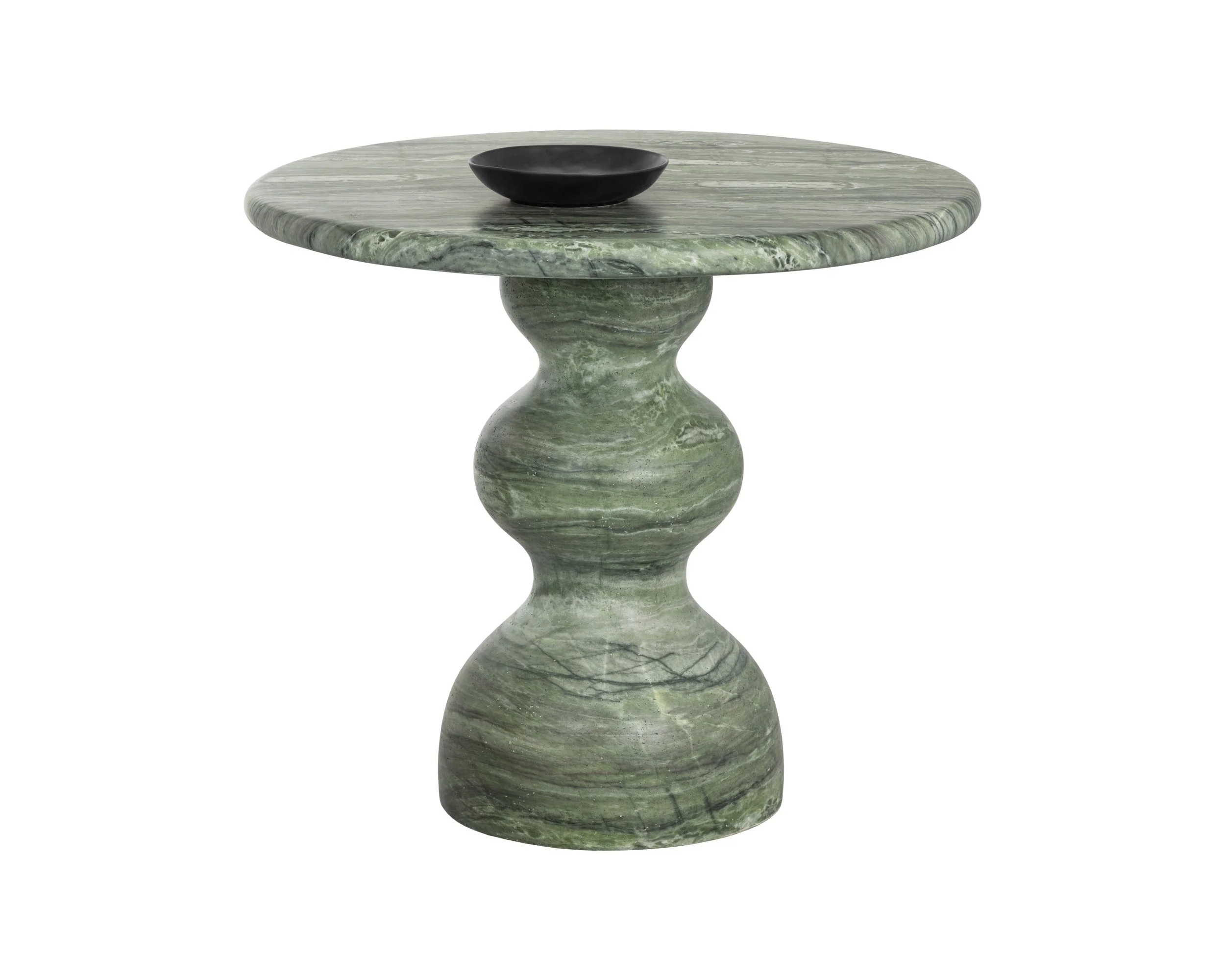 Raul Bistro Table – Marble Look – Sage – 34″