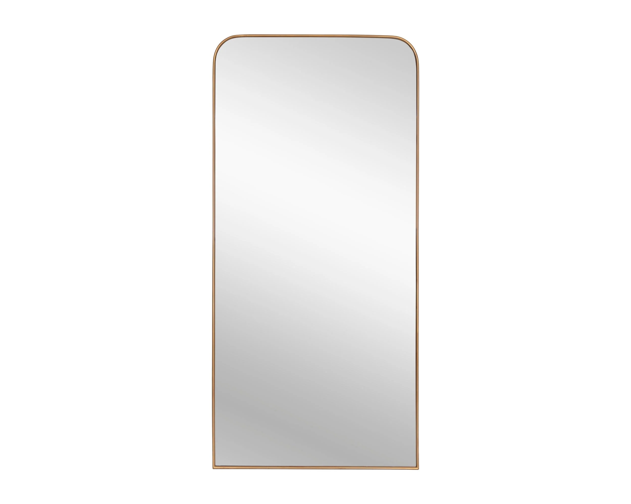 Calabasas Floor Mirror – Brass