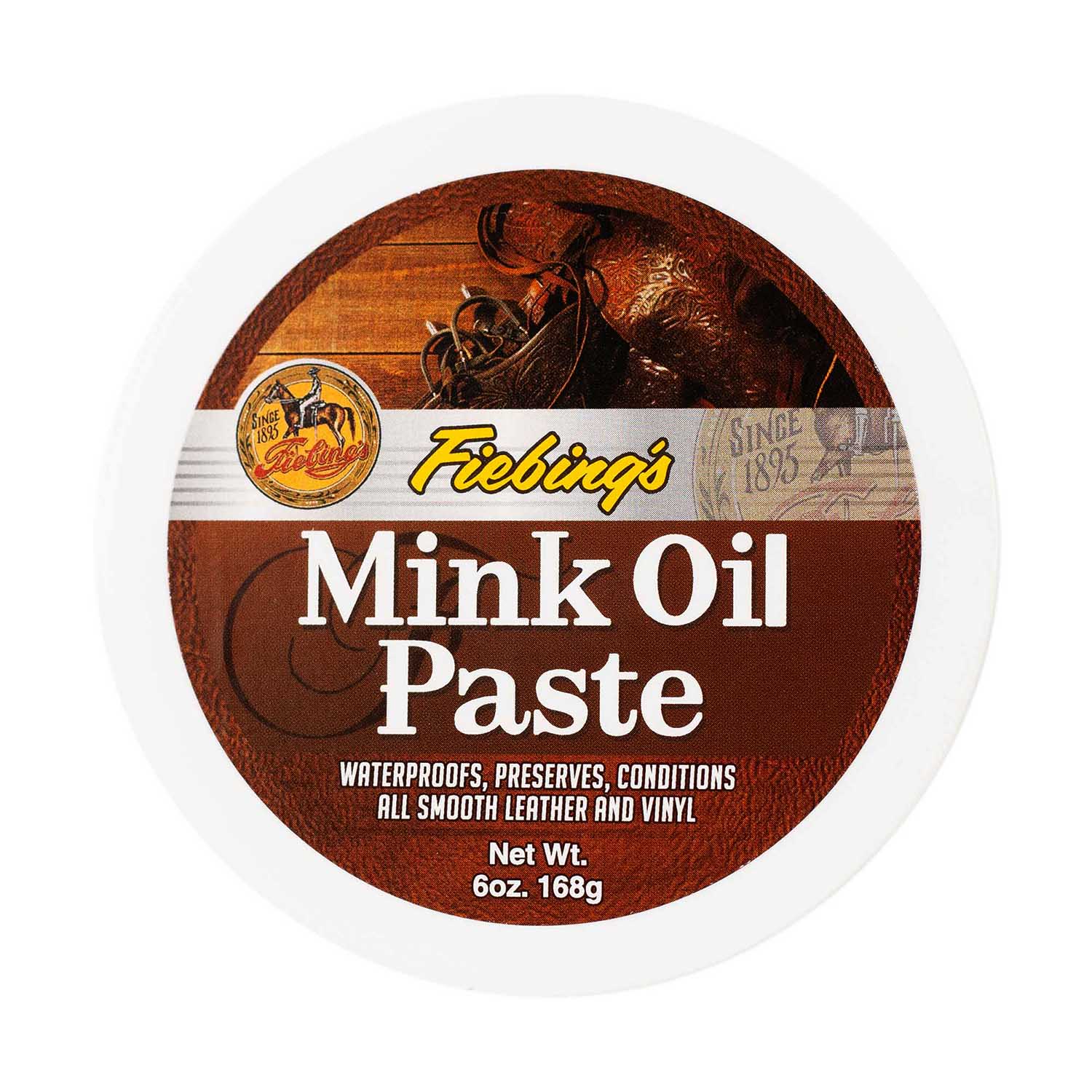 Fiebing’s Mink Oil Paste for Leather, 6 oz – Conditioning & Waterproofing Balm - Image 1