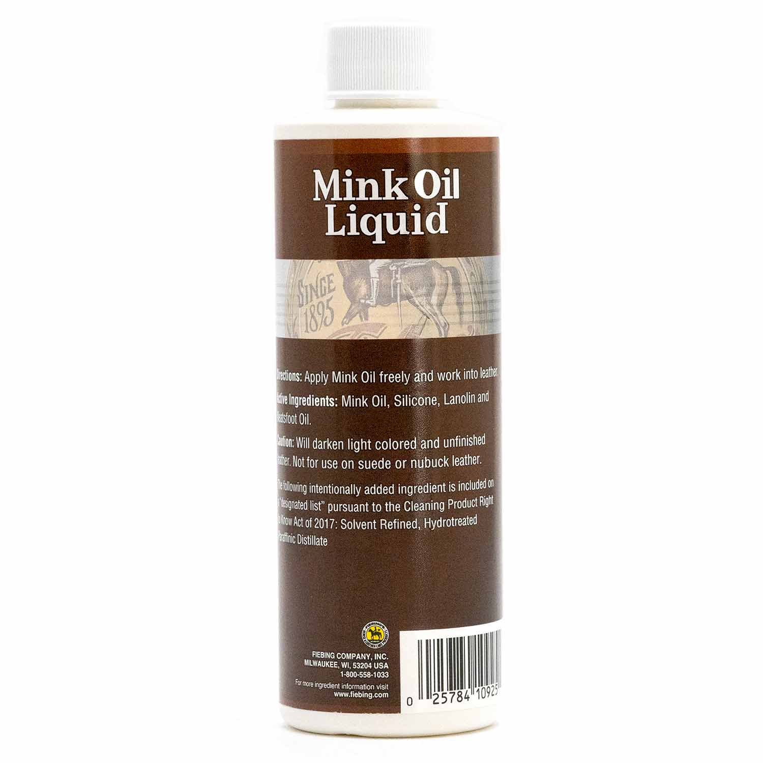 Fiebing's Mink Oil Liquid with Pure Neatsfoot Oil – 8 oz Leather Protector - Image 2