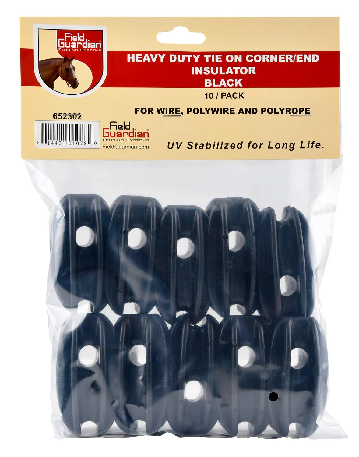 Field Guardian Heavy Duty Tie On Corner/End Insulator, 10 pk - Image 3