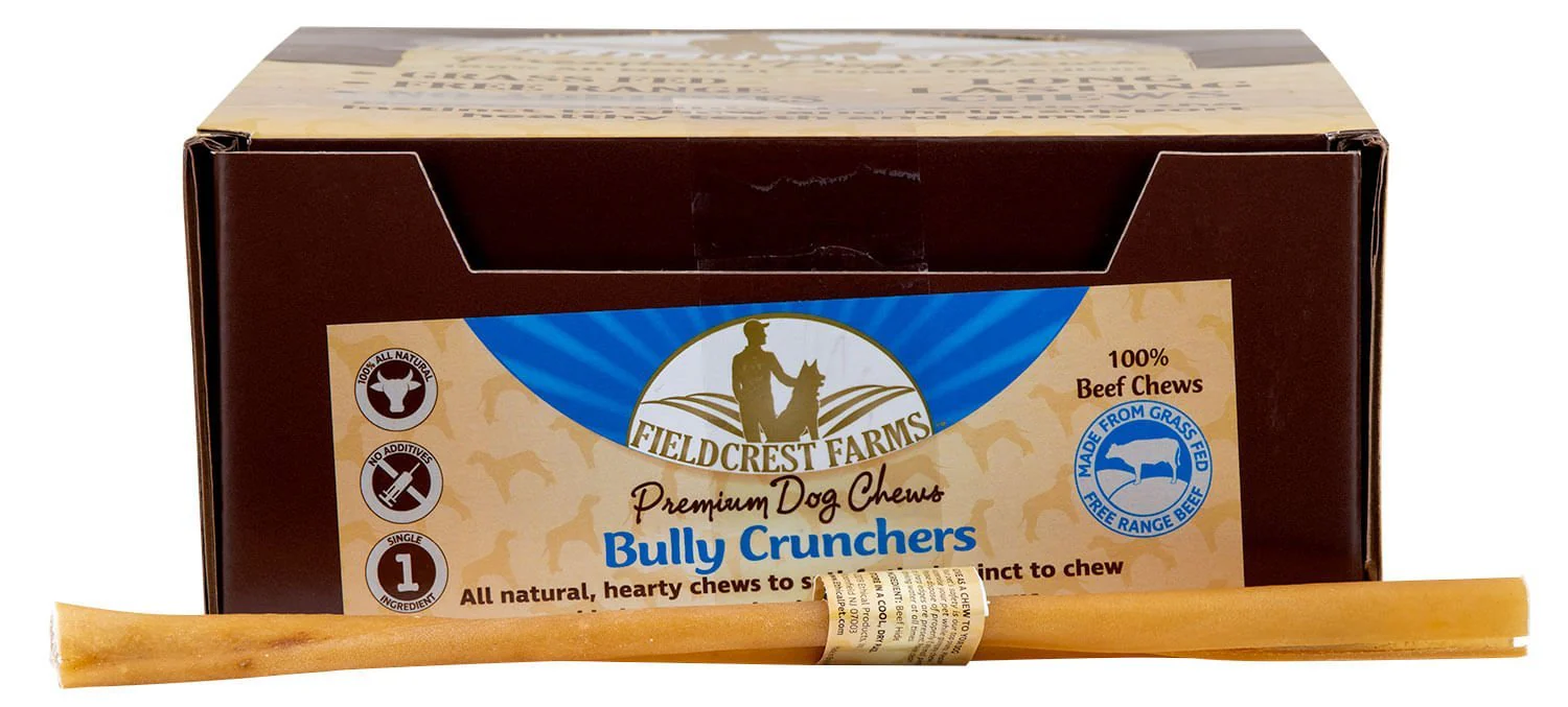 Fieldcrest Farms Bully Crunchers All-Natural Single Ingredient Dog Chew Treats - Image 2