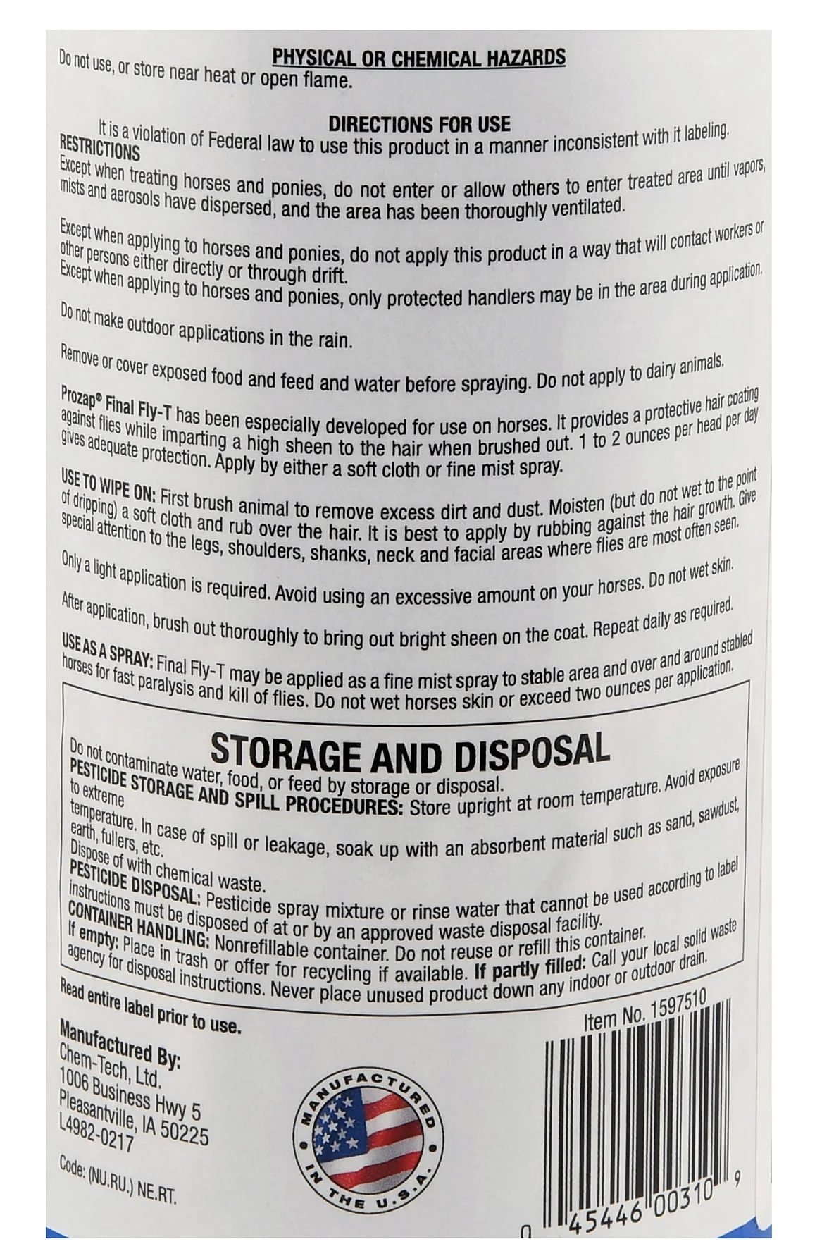 Final Fly-T Horse Spray - Image 2