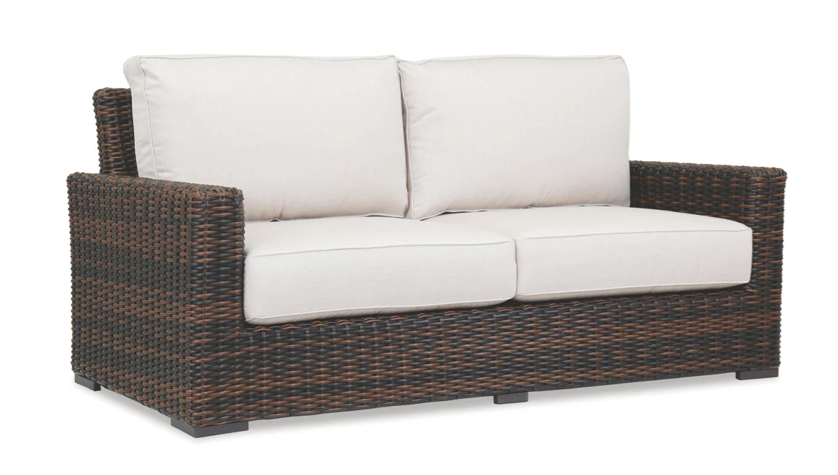 Montecito Loveseat in Canvas Flax w/ Self Welt - Image 1