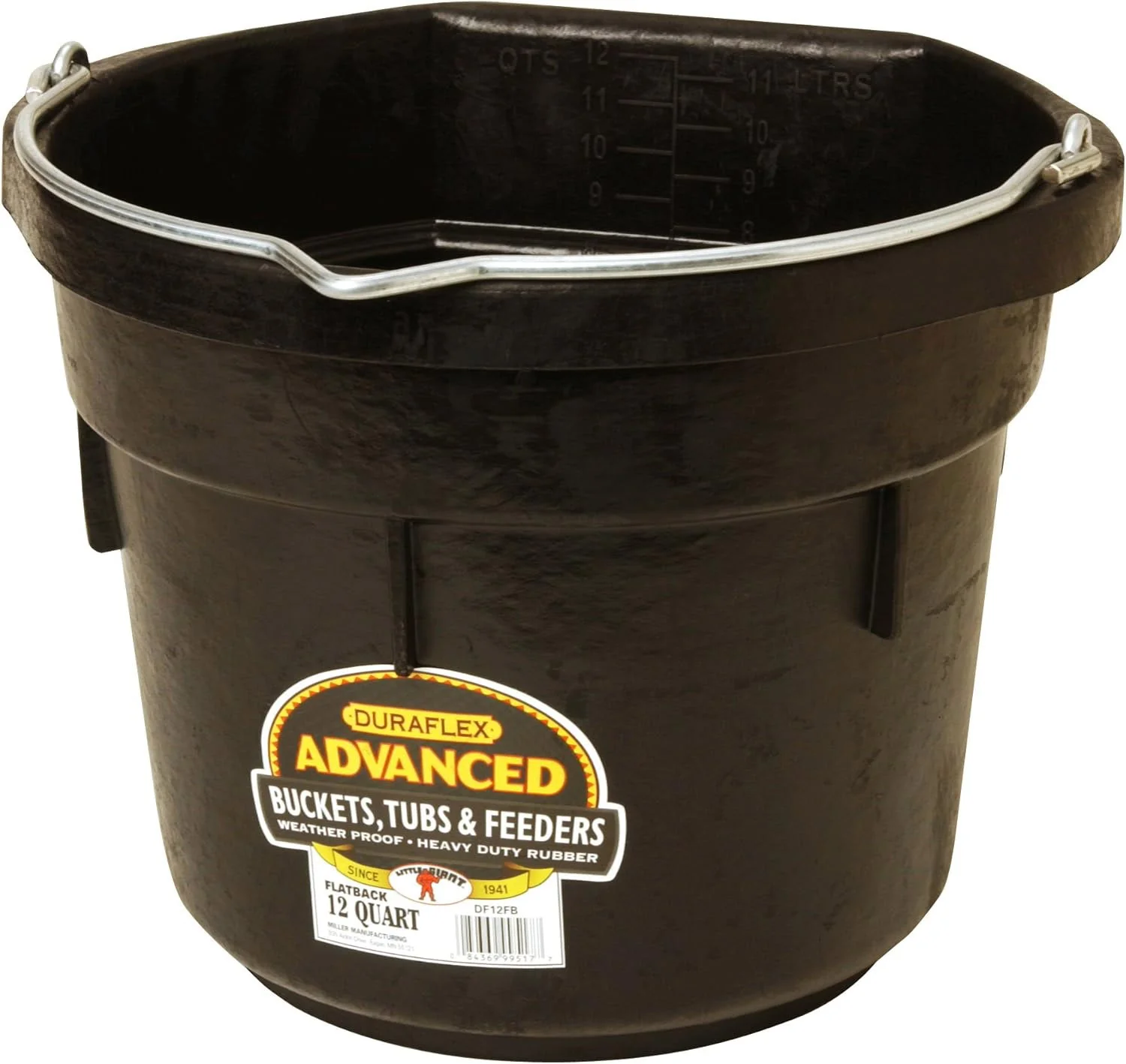 Little Giant Flat-Back Rubber Bucket - Image 1