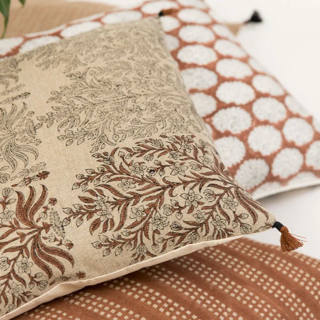 Fleur Shades of Saffron Pillow - Image 2