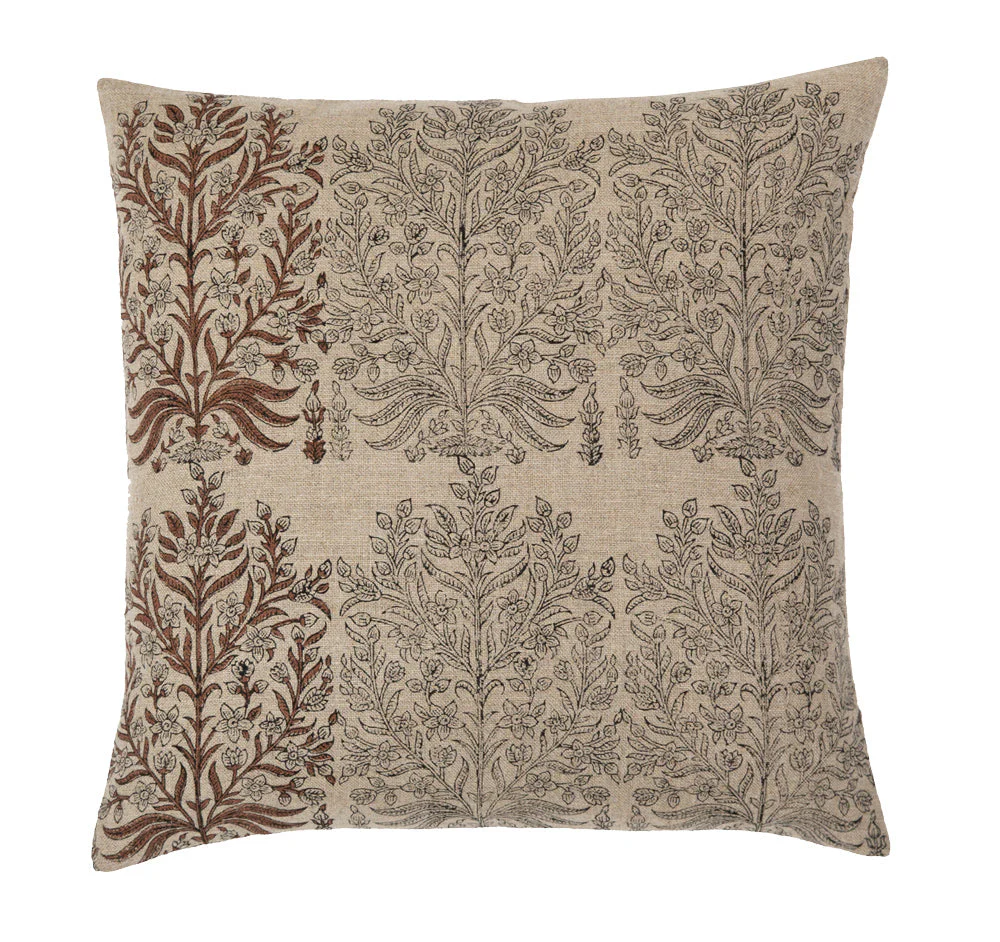 Fleur Shades of Saffron Pillow - Image 1
