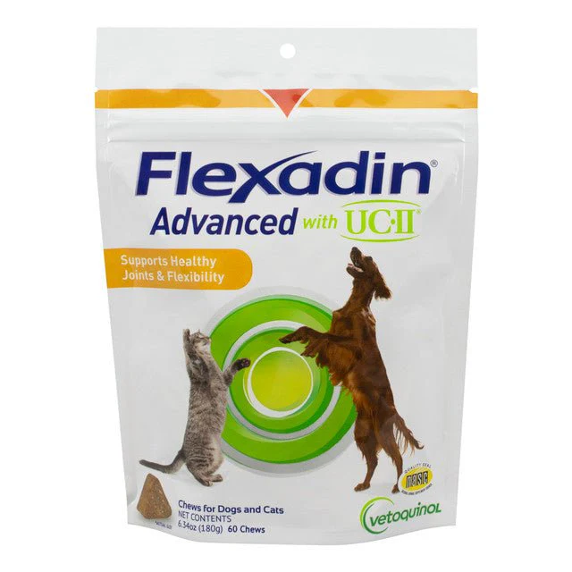 Flexadin Advanced Chews with UC-II Joint Supplement for Dogs & Cats - Image 1