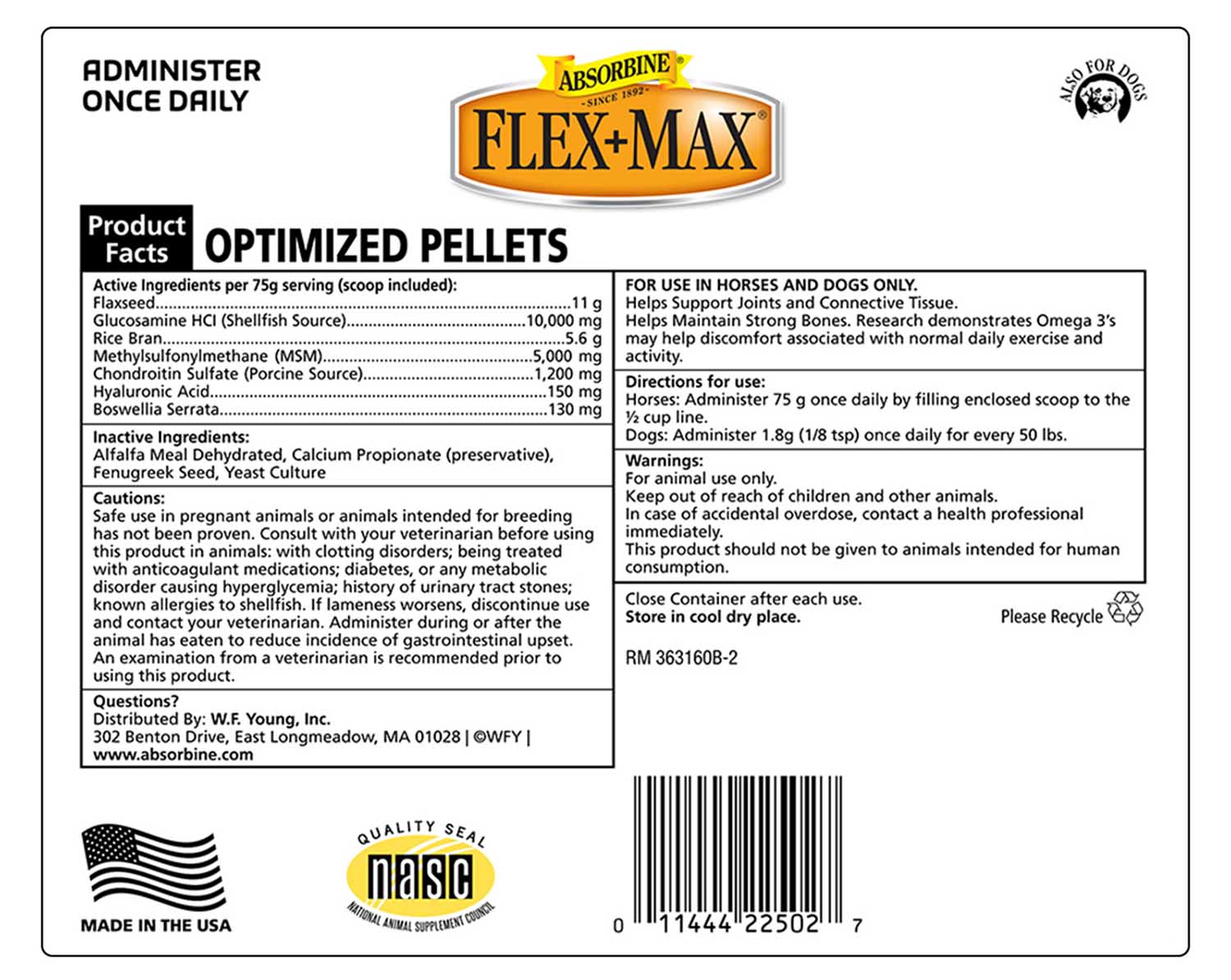 FLEX+MAX Pellets - Joint Supplement for Horses - Image 2