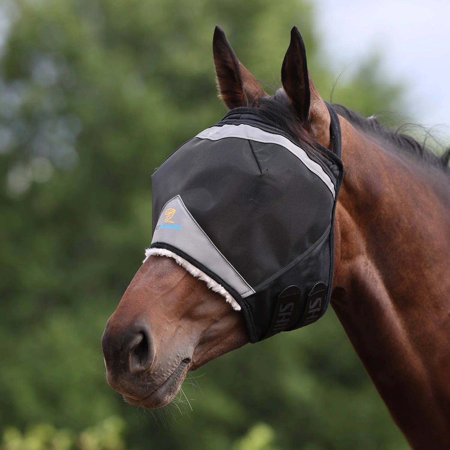 Flyguard Pro Fine Mesh Fly Mask Earless for Horses