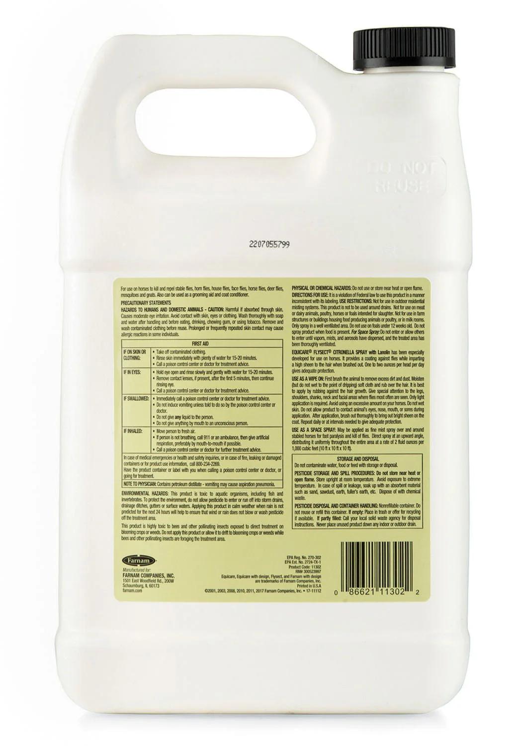 Equicare Flysect Citronella Fly Spray for Horses - Image 3