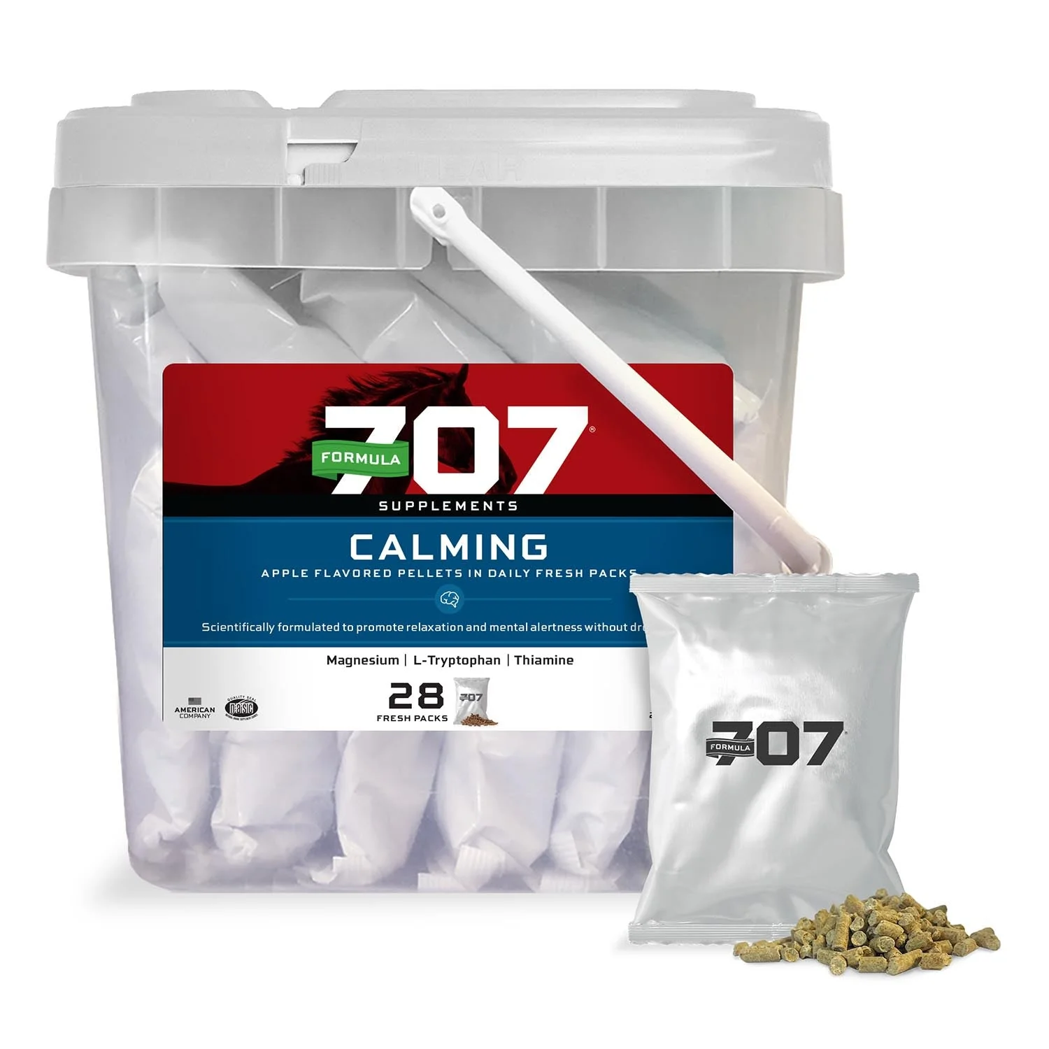Formula 707 Calming Daily Fresh Packs Horse Supplement - Image 1