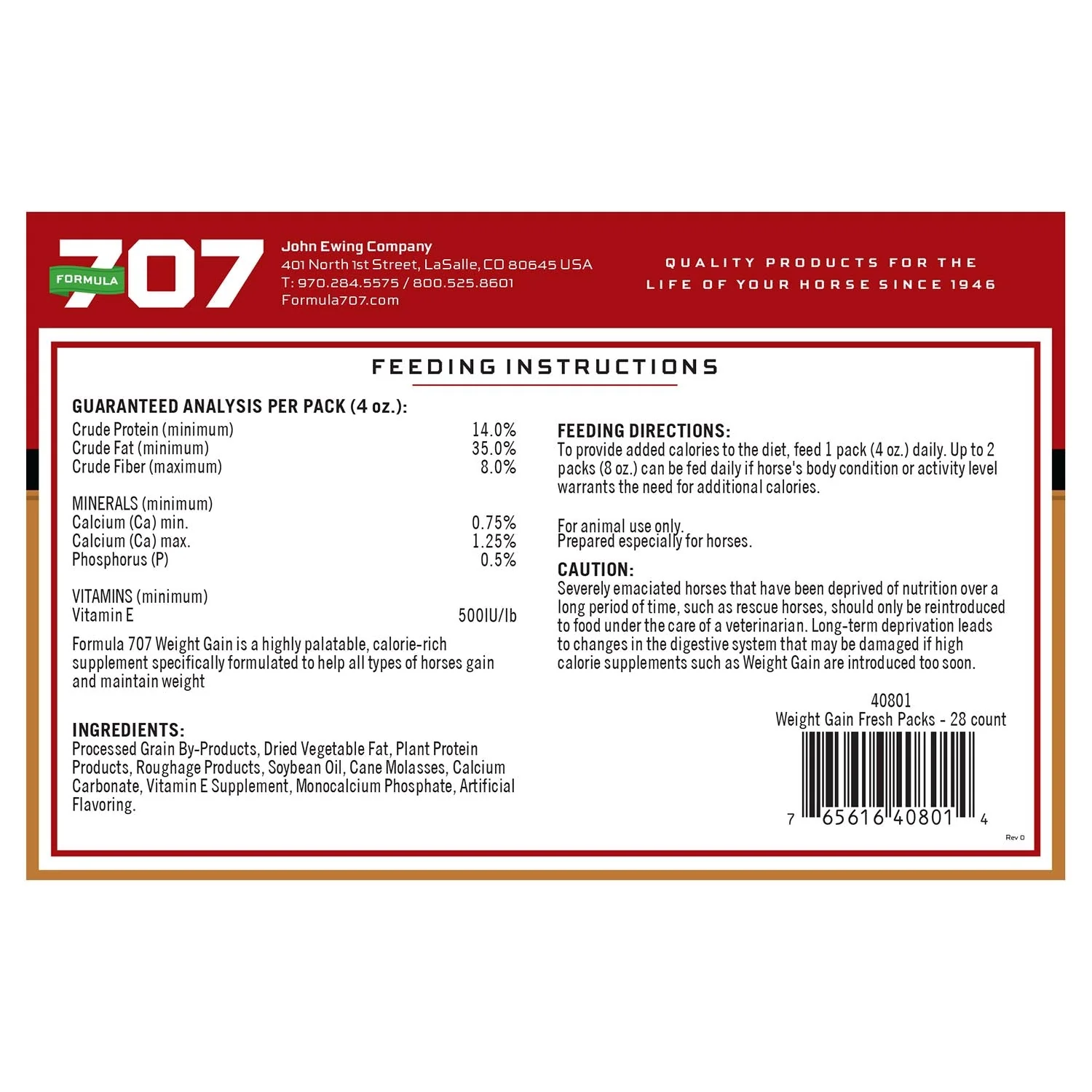 Formula 707 Weight Gain Daily Fresh Packs - Image 2
