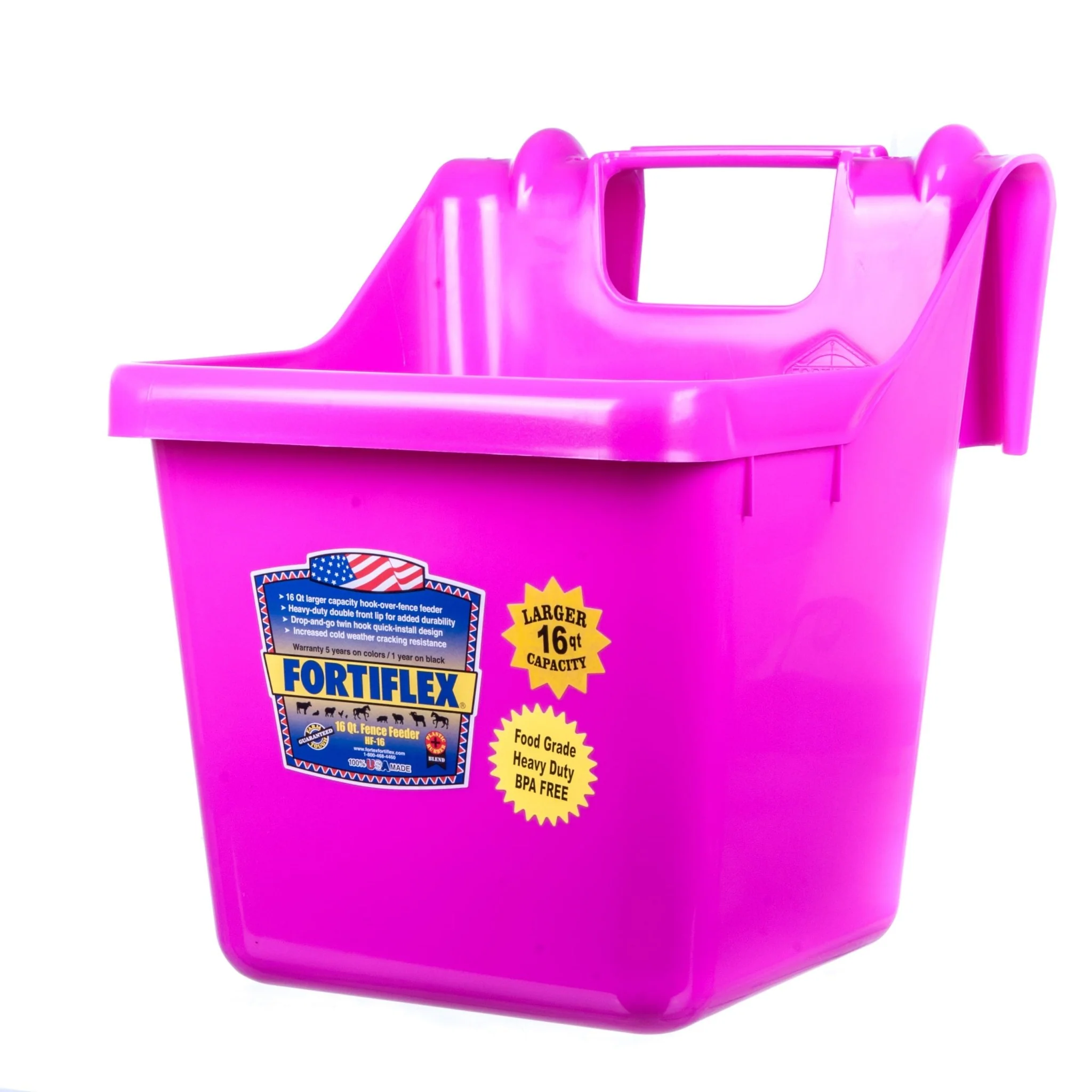 Fortiflex Hook Over Fence Feeder, 16 qt - Image 3