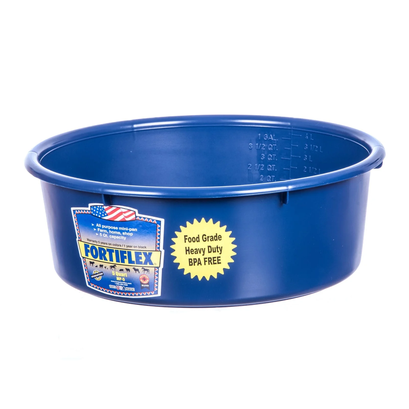 Fortiflex Plastic Mini Pan, 5 Qt - Image 1