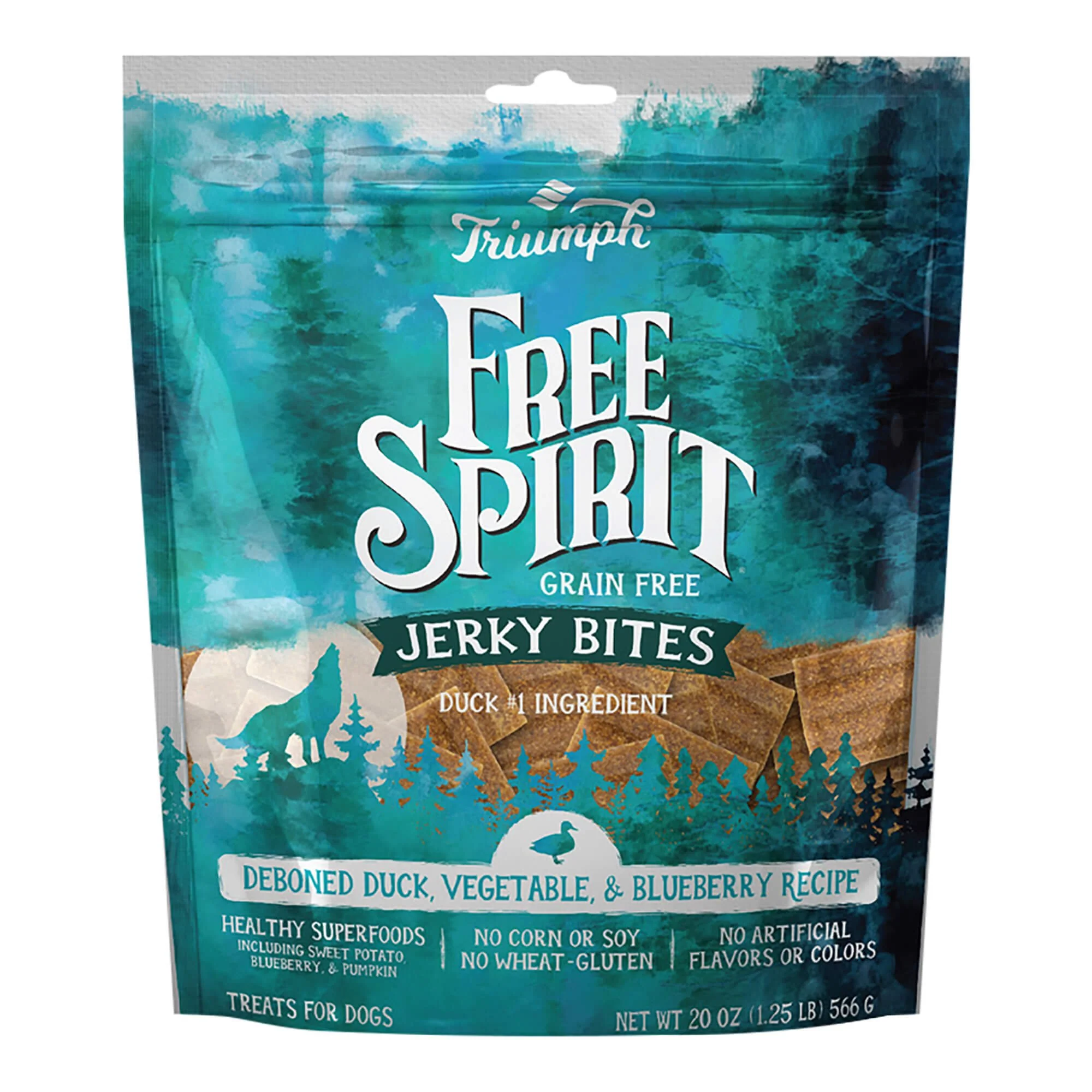 Free Spirit Deboned Jerky Bites Dog Treats, 20 oz - Image 1