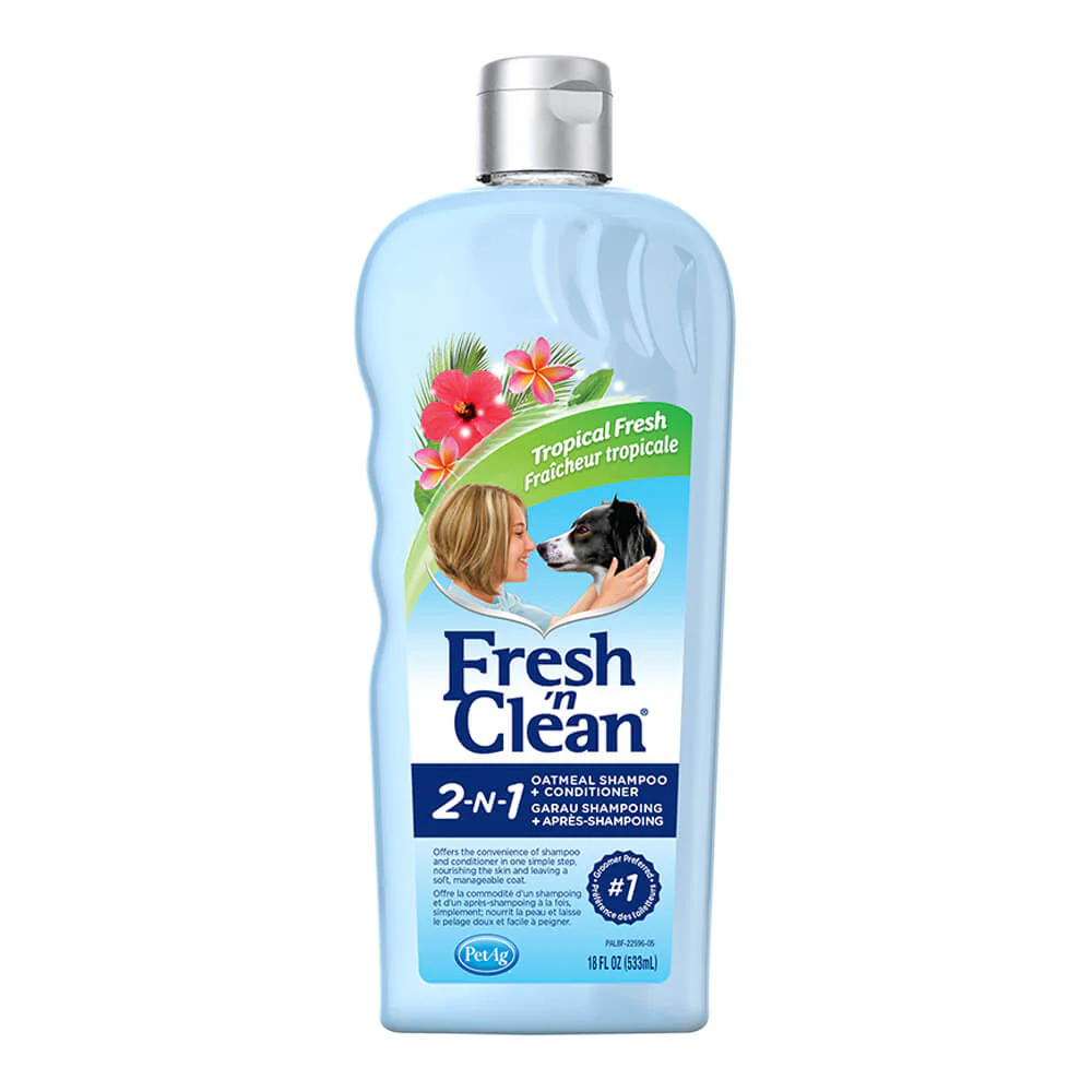 Fresh 'n Clean Protien Infused 2-in-1 Oatmeal Conditioning Shampoo, 18 oz - Image 1