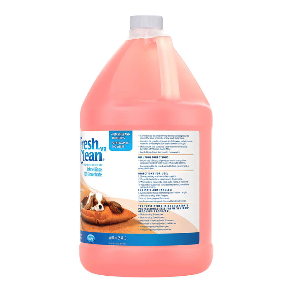 Fresh 'n Clean Creme Rinse, 15:1, Fresh Floral Scent, Gallon - Image 3