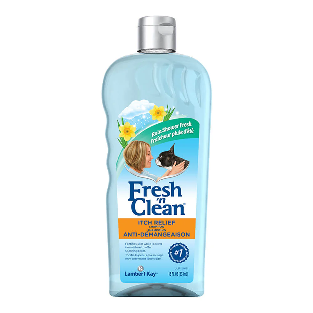 Fresh n’ Clean Itch Relief Shampoo for Dogs, Rain Shower Fresh Scent, 18 oz