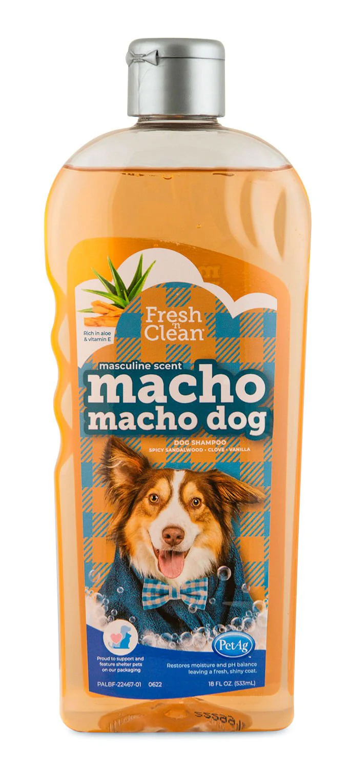 Fresh 'n Clean Macho Macho Dog Shampoo, 18 oz - Image 1