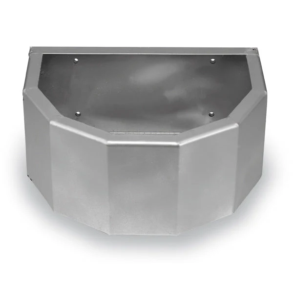 Front Horse Feeder – Galvanized Steel Trough with Rounded Edges