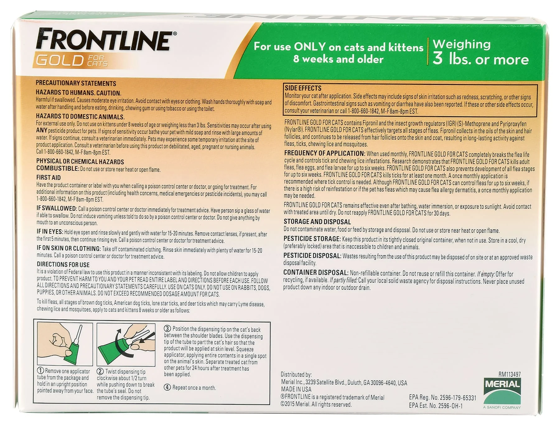 Frontline Gold for Cats - Image 2