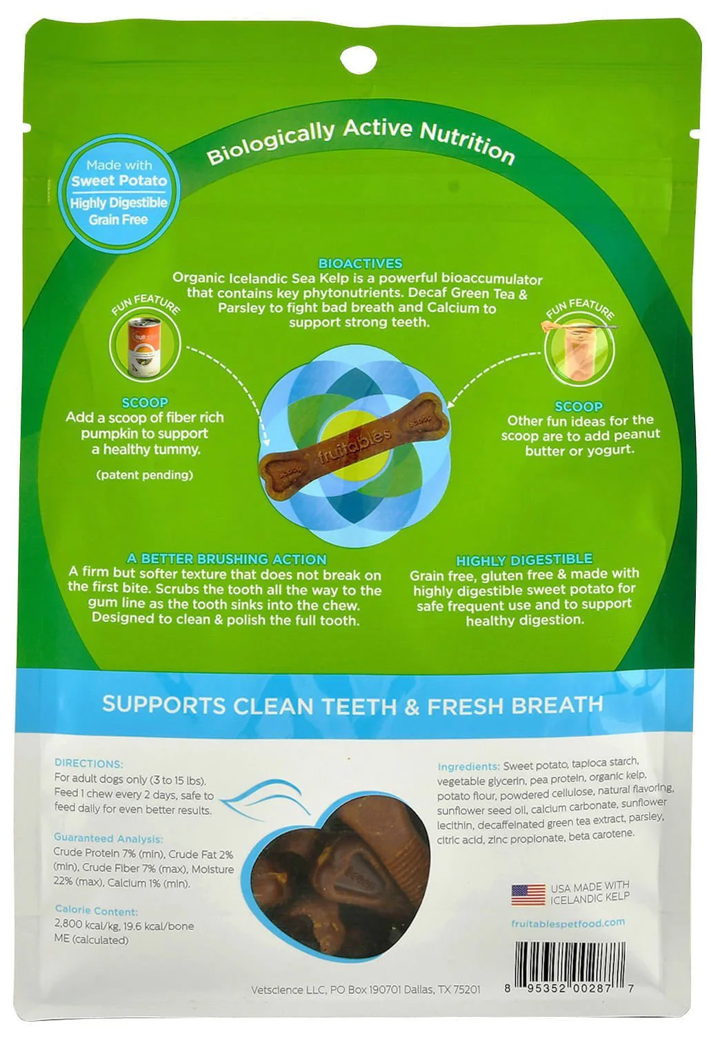 Fruitables BioActive Fresh Mouth Dental Chews For Dogs - Image 2