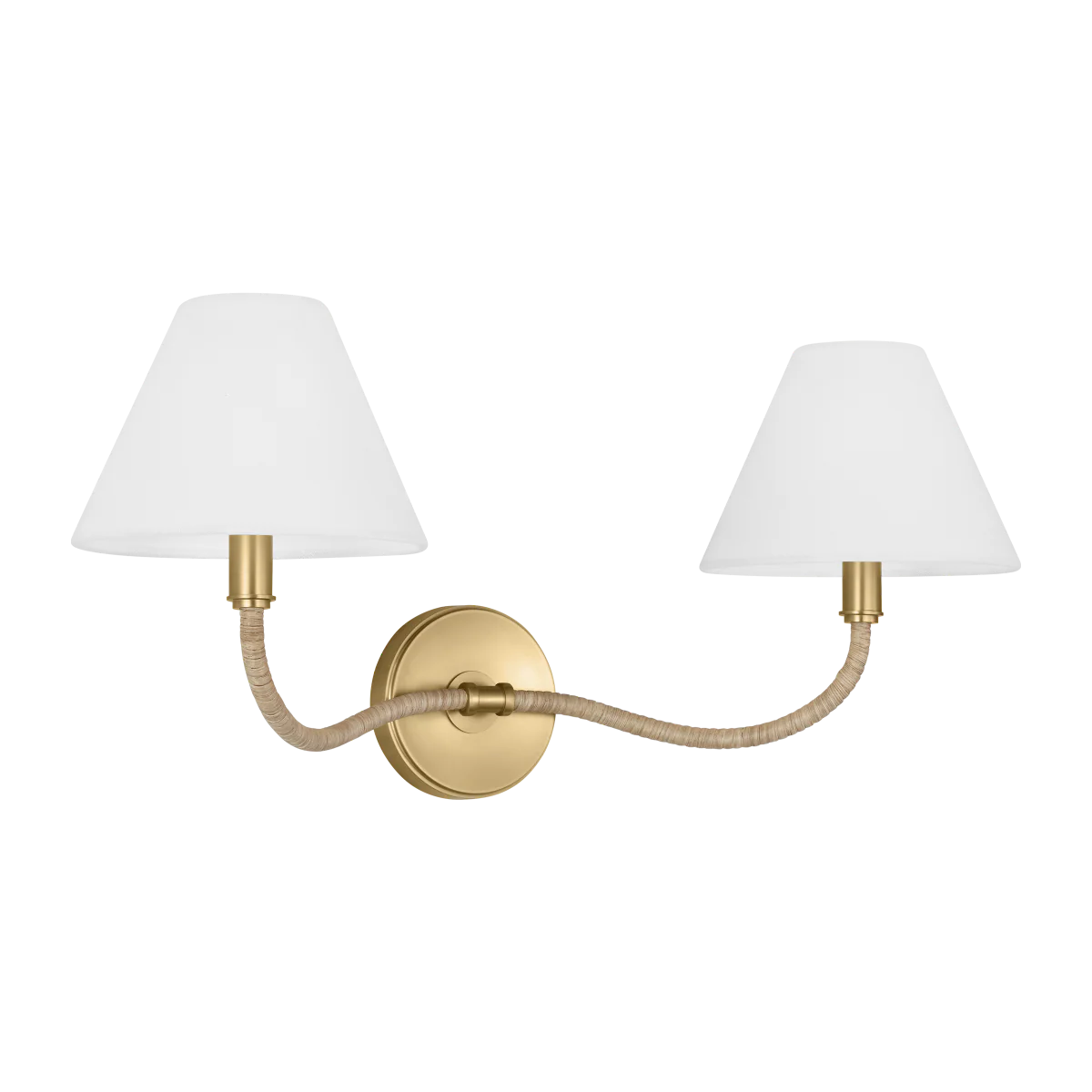 Laguna Double Sconce Burnished Brass - Image 3