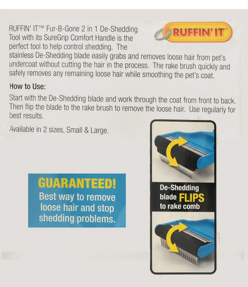 Fur-B-Gone 2-in-1 De-Shedding Tool - Image 3