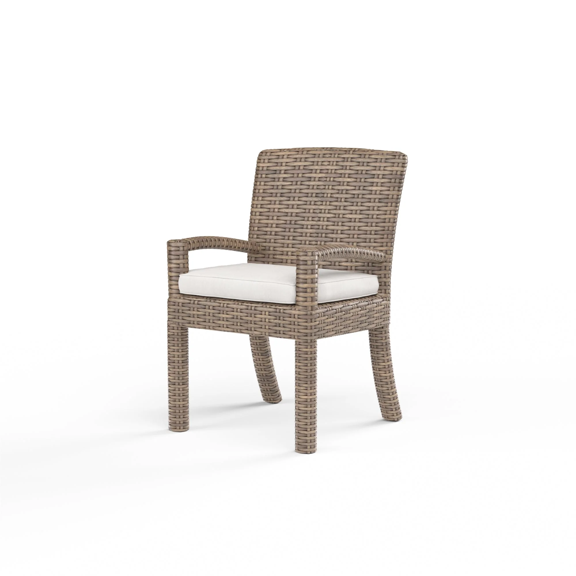 Havana Dining Chair in Canvas Flax w/ Self Welt - Image 3