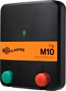 Gallagher M10 Mains Electric Fence Energizer, 0.1 Joule, 2 Mile / 10 Acre Plug-in Charger - Image 1