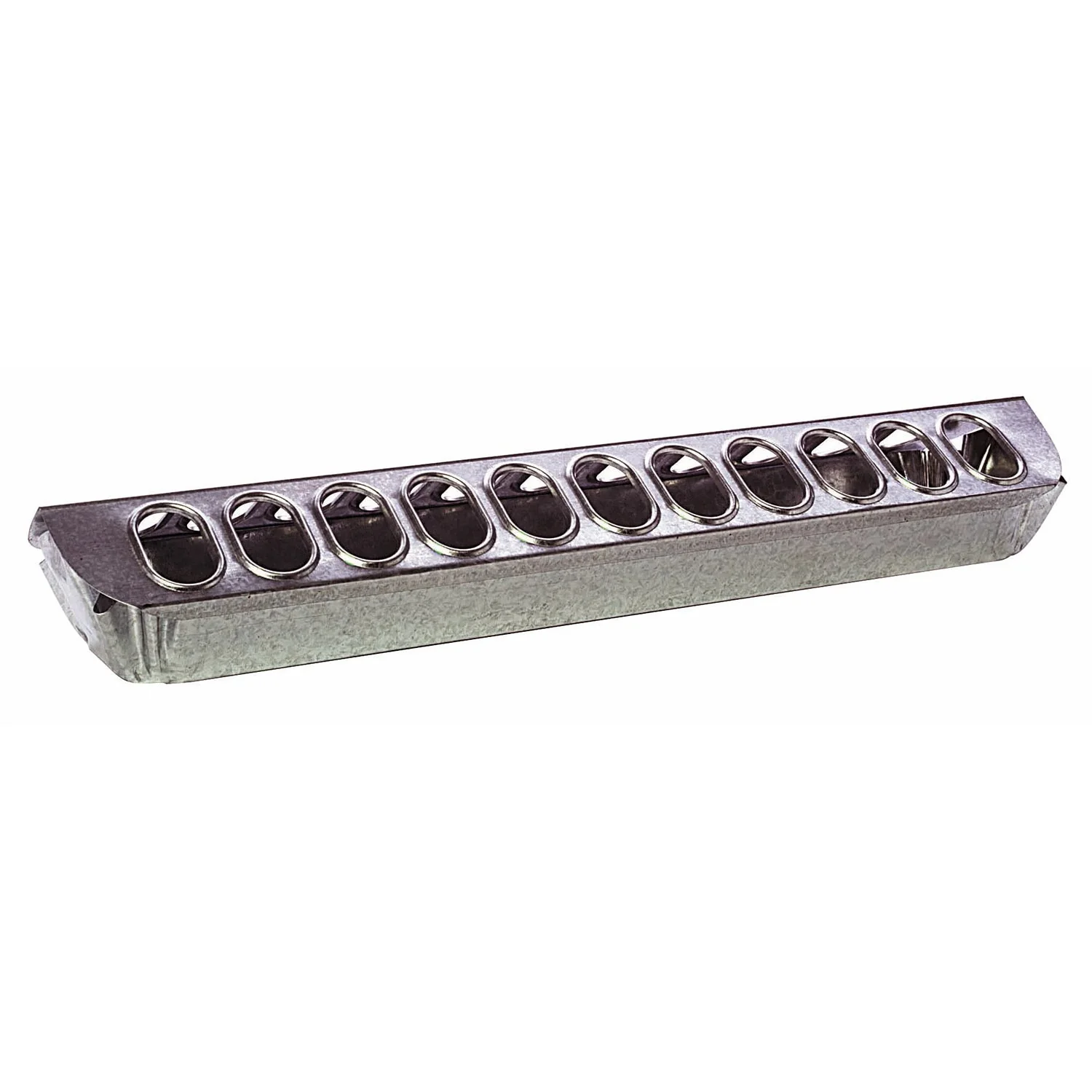 Galvanized Slide Top Feeder for Poultry - Image 1