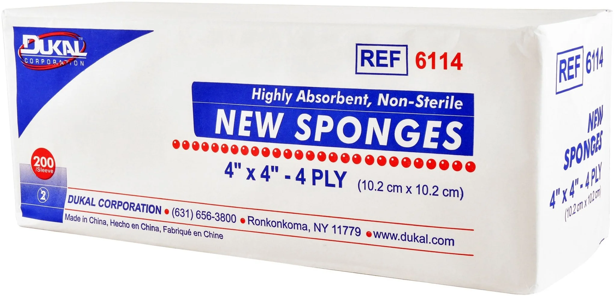 Non-Sterile Gauze Sponges, 4" x 4" - Image 1