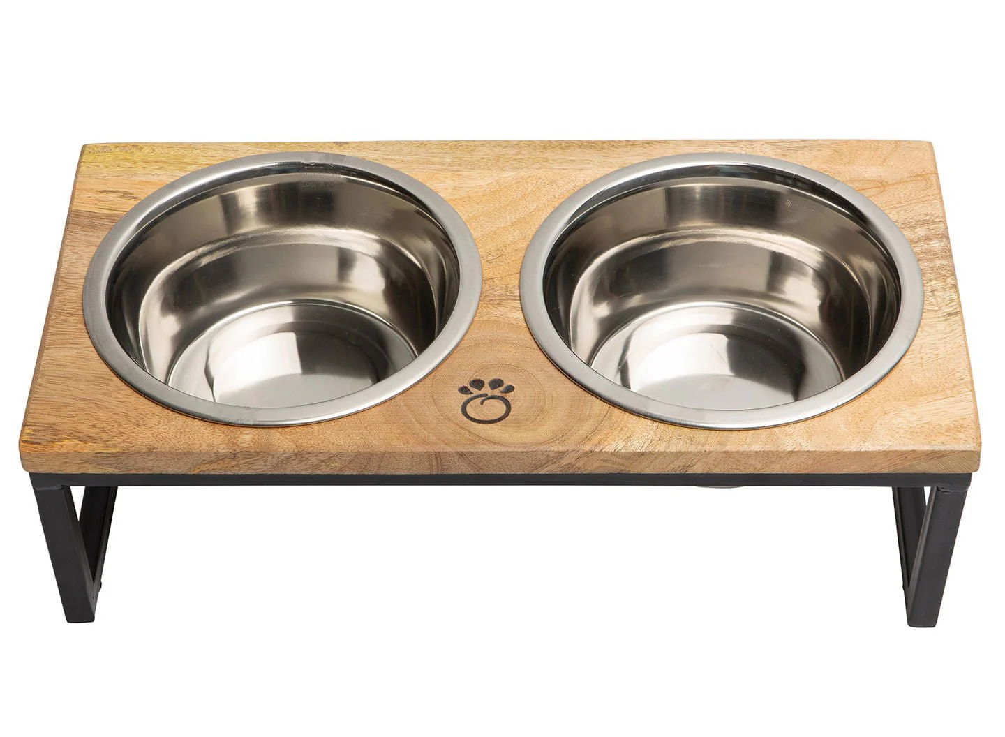 GF Pet Elevated Wood & Metal Double Diner Feeder - Image 3