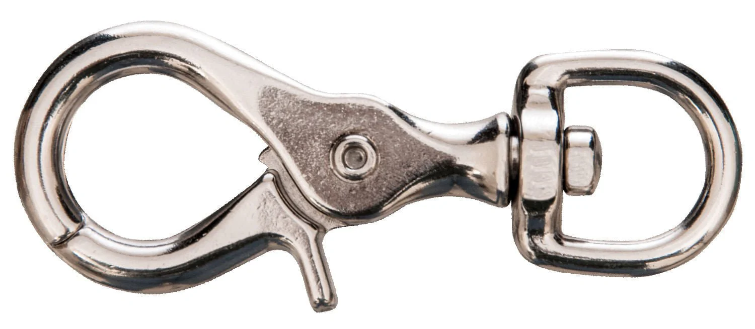 Jeffers Giant Nickel-Plated Scissor Snap, 3-3/4" - Image 1