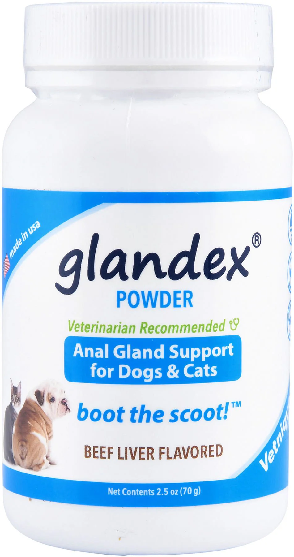 Glandex Powder for Dogs and Cats, Beef Liver Flavor - Image 1